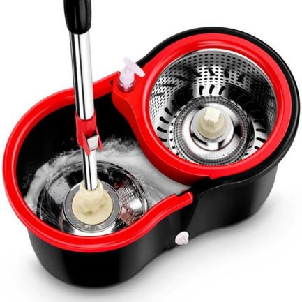 360 MICROFIBER ROTATING FLAT BUCKET MOP SET - Image 2
