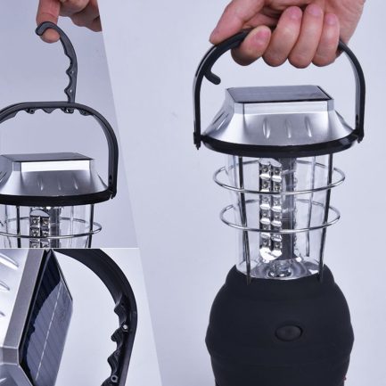Multi-function waterproof emergency camping solar charging lantern with cellphone charger - Image 4
