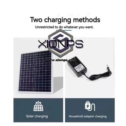 Xionps Rechargeable, Solar Fan - Image 4