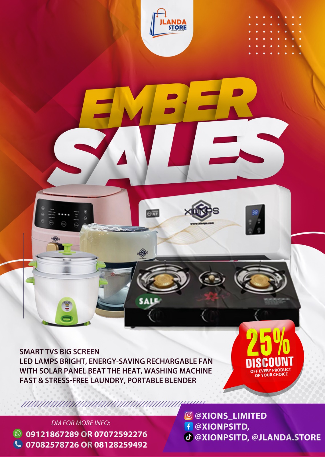 Jlanda ember sales 25% flyer